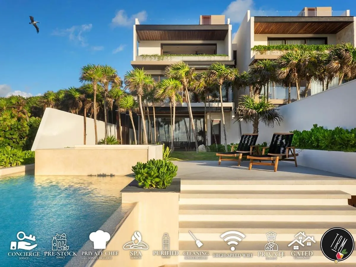 빌라 Oceanview 8Br Luxury Double Villa, Concierge &Pools-Tankah Bay Tancah 멕시코